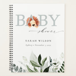 Agenda Elegante Pastel Cute Boho León Foliage Baby Shower