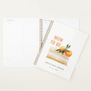Agenda Elegante pastel de fruta Naranja de Boho lindo Bab