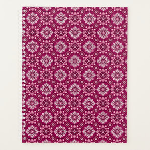 Agenda Elegante patrón floral de Boho vintage