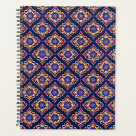 Agenda Elegante patrón floral de Moda Boho