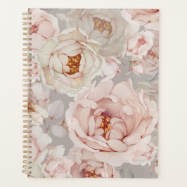 Agenda Elegante Peony Floral Planner