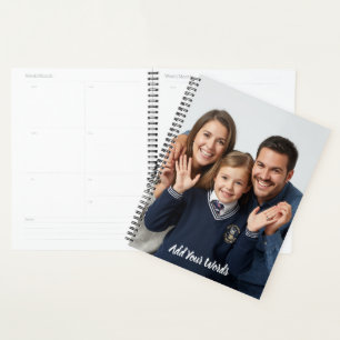 Agenda Elegante Personalizado con Foto y Texto Personaliz