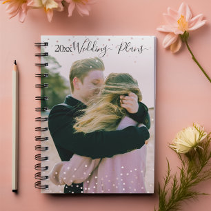 Agenda Elegante Personalizado de planificación de boda fo
