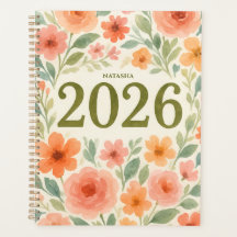Elegante Personalizado Floral 2026