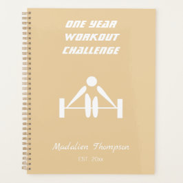Agenda Elegante peso de entrenamiento monogramado de colo