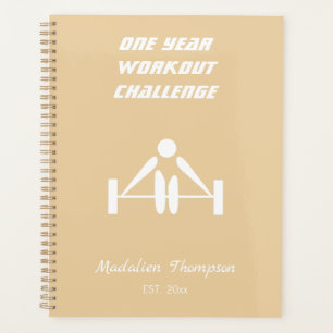 Agenda Elegante peso de entrenamiento monogramado de colo