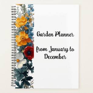 Agenda Elegante plan de jardín espiral negro