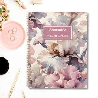 Agenda Elegante planeamiento de Boda floral rosa personal