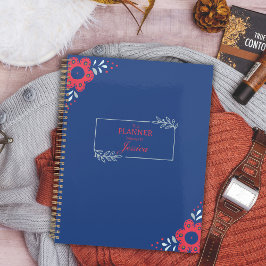 Agenda Elegante Planner Floral Personalizado