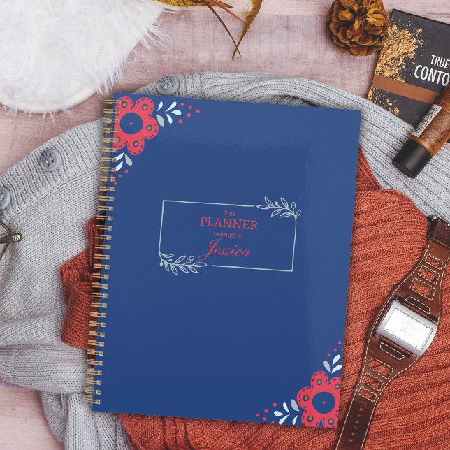 Agenda Elegante Planner Floral Personalizado (Subido por el creador)