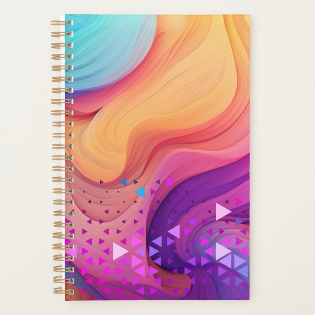 Agenda Elegante portátil floral (Anverso)