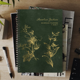 Agenda Elegante profesional de negocios de lujo dorado y