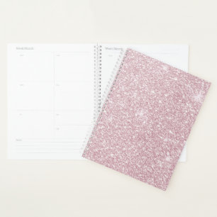Agenda Elegante purpurina de chicas chaval rosa abstracto