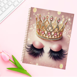 Agenda Elegante Purpurina Rosa Eyelash Crown