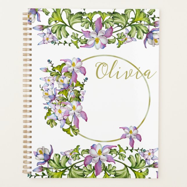 Agenda Elegante ramo de colinas acuáticas (Anverso)