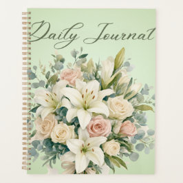 Agenda | Elegante ramo floral pastel y botánico 