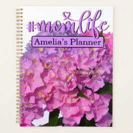 Agenda Elegante rosa morado azul floral Mejor mamá de tod