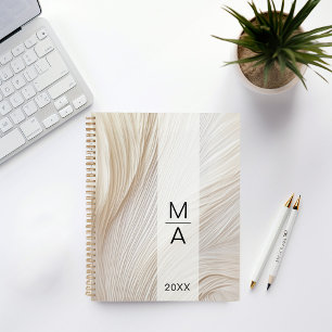Agenda Elegante salón Monograma Waves Planner