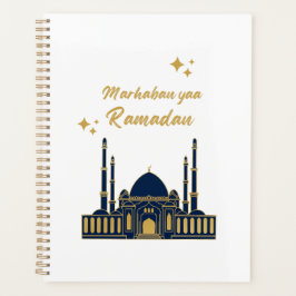 Agenda Elegante Saludo Minimalista Moderno de Ramadán