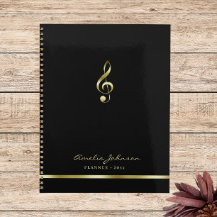 Agenda Elegante Treble Clef Music 2026 Yearly Planner