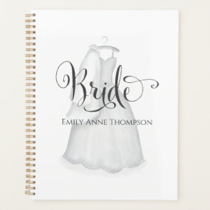 Agenda Elegante vestido de novia moderno minimalista
