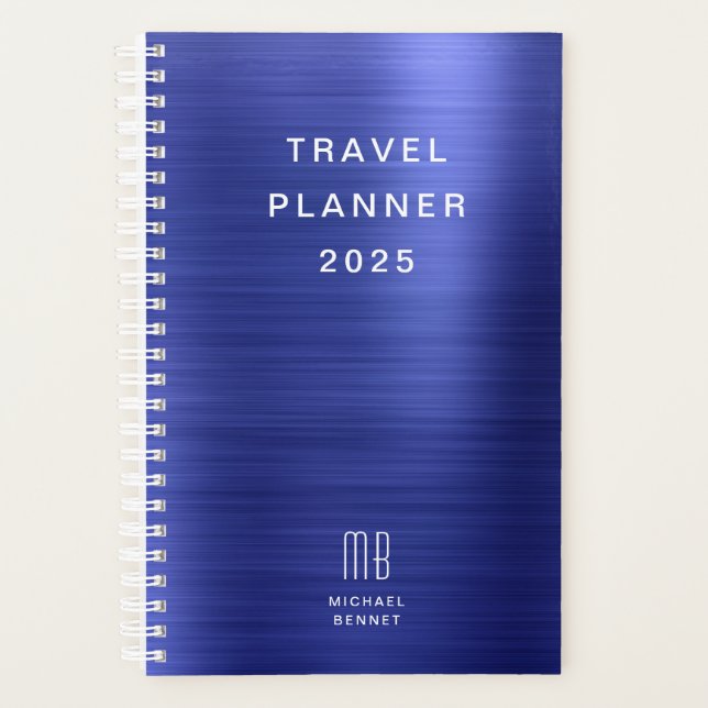 Agenda Elegante viaje azul de la Marina Monográfica (Anverso)