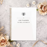 Agenda Elegante Vintage Bee<br><div class="desc">Este elegante planificador blanco y negro de 2023 presenta un ilustracion vintage de una abeja sobre un sencillo fondo blanco.</div>