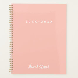 Agenda Elegante y moderno Rubor Pink Minimalista Girly