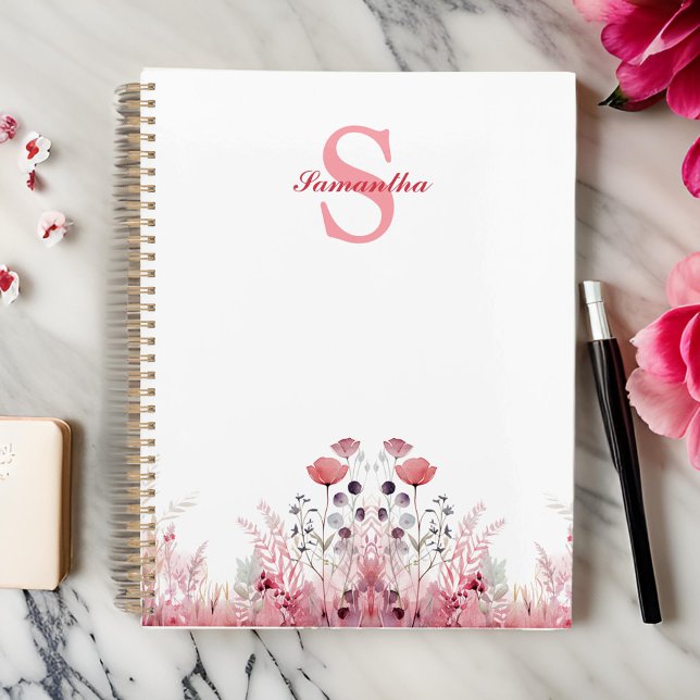 Agenda Elegante y personalizada Cute floral Girly (Subido por el creador)