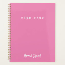 Agenda Elegante y Tendencia Rosa Minimalista Femenina
