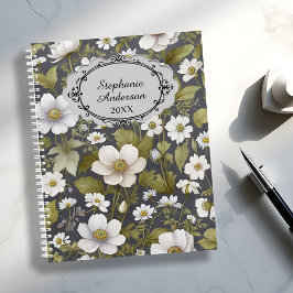 Agenda Elegantes Anémonas de jardín oscuro con vegetación