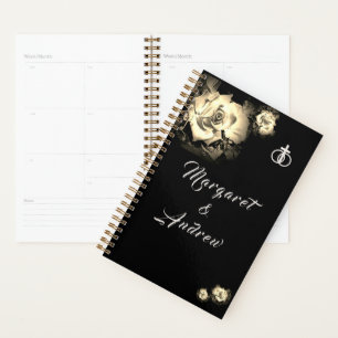 Agenda Elegantes Rosas Boda católico