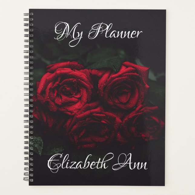 Agenda Elegantes rosas rojas (Anverso)