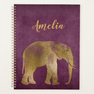 Agenda Elephant Gold Violet Planner Ante
