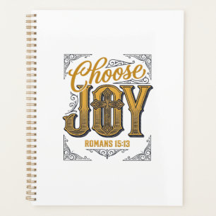 Agenda Elige Alegría Romans 15_13 Camiseta Fe Cristiana_1