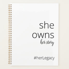Agenda Ella es dueña de su historia | Cita motivacional p