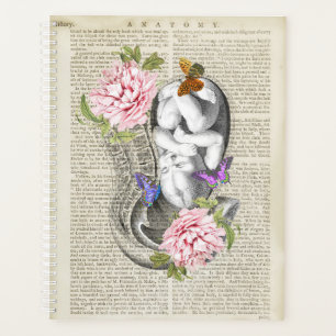 Agenda Embarazo Anatomía Arte Floral