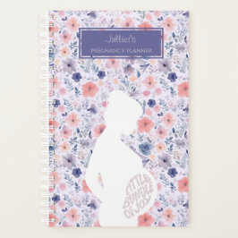 Agenda Embarazo Floral Rosa De Joy Lavender
