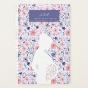 Agenda Embarazo Floral Rosa De Joy Lavender