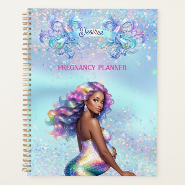 Agenda Embarazo personalizado de Sirena (Anverso)