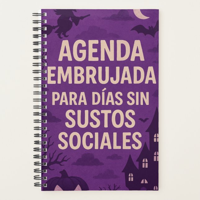 Agenda embrujada pequeña tapa blanda  (Anverso)