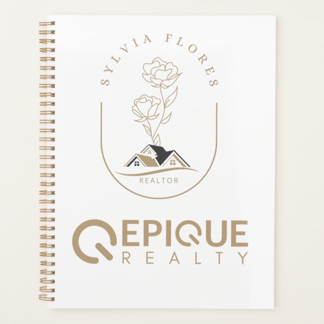 Agenda Empower- Epique Realty Spiral Gold Planner (Anverso)