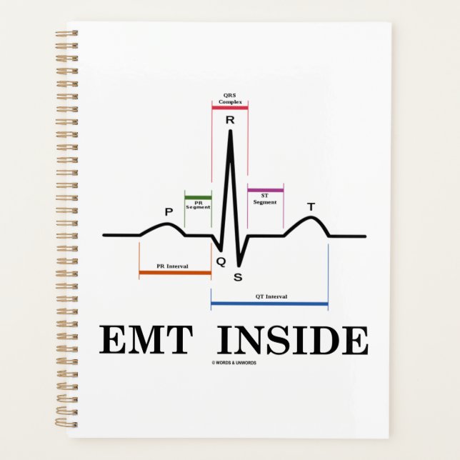 Agenda EMT dentro del ritmo sinusal electrocardiograma (Anverso)