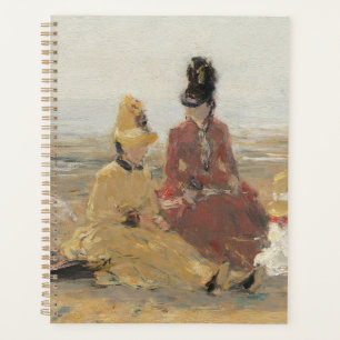 Agenda En la playa Trouville 1887 por Eugene Boudin
