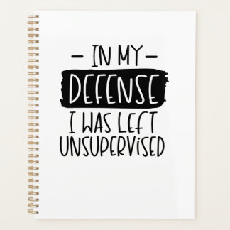 Agenda En mi defensa, me dejaron un bloc de notas sin sup