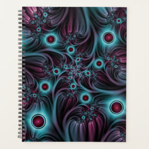 Agenda En profundidad Arte fractal rosa azul abstracto ab