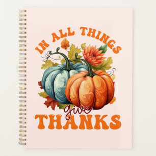 Agenda En Todas Las Cosas Da Gracias Calabaza