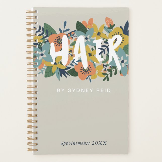 Agenda Encantadora Cita Floral Hair Stylist (Anverso)