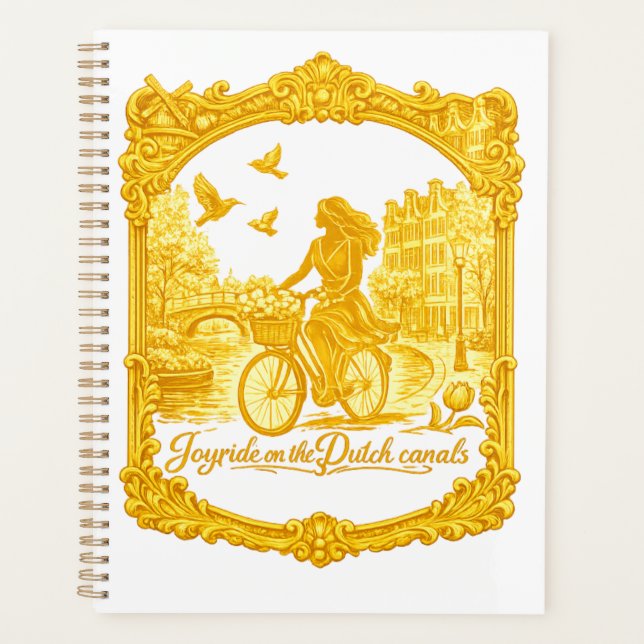 Agenda Encanto de Puentes Arqueados de Amsterdam Dorado (Anverso)