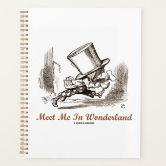 Agenda Encuentrame En Wonderland Sombrerero Loco Corriend